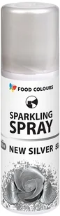 Barwnik Spożywczy w Sprayu 50 ml Food Colours Jadalny w Aerozolu- Srebrny - Dodatki do ciast w proszku - miniaturka - grafika 1