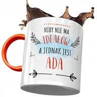 Kubki - Kubek Pomarańczowy Dla Ady Żony Koleżanki Prezent z Nadrukiem ze Zdjęciem + Opakowanie na prezent (wzór 03) - miniaturka - grafika 1