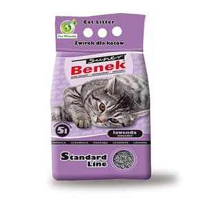 Certech Super Benek Standard Lawenda żwirek dla kota zbrylający 10l - Żwirek dla kotów - miniaturka - grafika 1