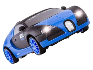 Samochód Do Driftu, Auto RC Drift 1:24 2,4 GHz 4WD CZARNO-NIEBIESKIE BUGATTI - Zabawki zdalnie sterowane - miniaturka - grafika 6