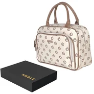 Kosmetyczki, organizery i kuferki - Kosmetyczka damska kuferek Gold Noble gotowy prezent - miniaturka - grafika 1