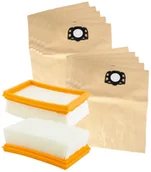 Worki do odkurzaczy - Worki papierowe do odkurzacza Karcher WD6 WD 4 WD 5 MV 4 + filtr powietrza - miniaturka - grafika 1
