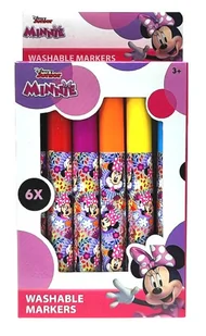 Zestaw zmywalnych flamastrów Disney Myszka Minnie - 6 sztuk - Przybory szkolne - miniaturka - grafika 1