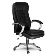 Fotele i krzesła biurowe - Sofotel Fotel biurowy skórzany Toronto czarny - miniaturka - grafika 1