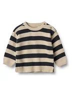Bluzy i sweterki niemowlęce - Wheat Sweter "Morgan" w kolorze beżowo-czarnym - miniaturka - grafika 1