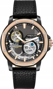 Zegarek Zegarek męski KENNETH COLE KCWGE0033702 czarny sportowy skeleton - Zegarki męskie - miniaturka - grafika 1