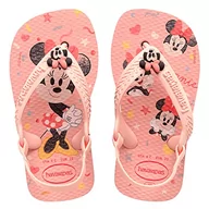 Buty dla chłopców - Havaianas Unisex Baby Disney Classics Ii różowy klapki japonki, różowy/różowy/różowy, 6 UK dziecko, różowy - miniaturka - grafika 1
