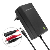 Zasilacze i transformatory - Ładowarka do akumulatora Qoltec agm gel std 6v 12v 1.5a - miniaturka - grafika 1