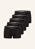 Majtki damskie - Calvin Klein Bokserki Icon Cotton Stretch Low Rise, 5 Szt. schwarz - miniaturka - grafika 1