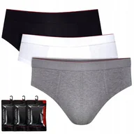 Majtki męskie - SLIPY męskie Henderson Red Line BAWEŁNA 3-PAK - XL - miniaturka - grafika 1