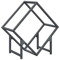 Wózki magazynowe - vidaXL Stojak na drewno opałowe, antracyt, 50x25x50 cm - miniaturka - grafika 1