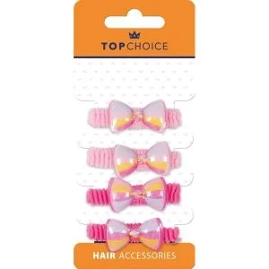 Top Choice Frotki do włosów 25693 4 szt. - Ozdoby do włosów - miniaturka - grafika 1