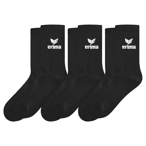Erima Skarpety sportowe, uniseks, 3 pary (2182504), czarne, 47-50