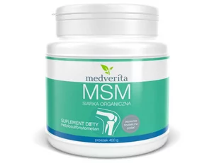 Medverita Medverita, MSM Siarka organiczna, 400 g - Witaminy i minerały dla sportowców - miniaturka - grafika 1