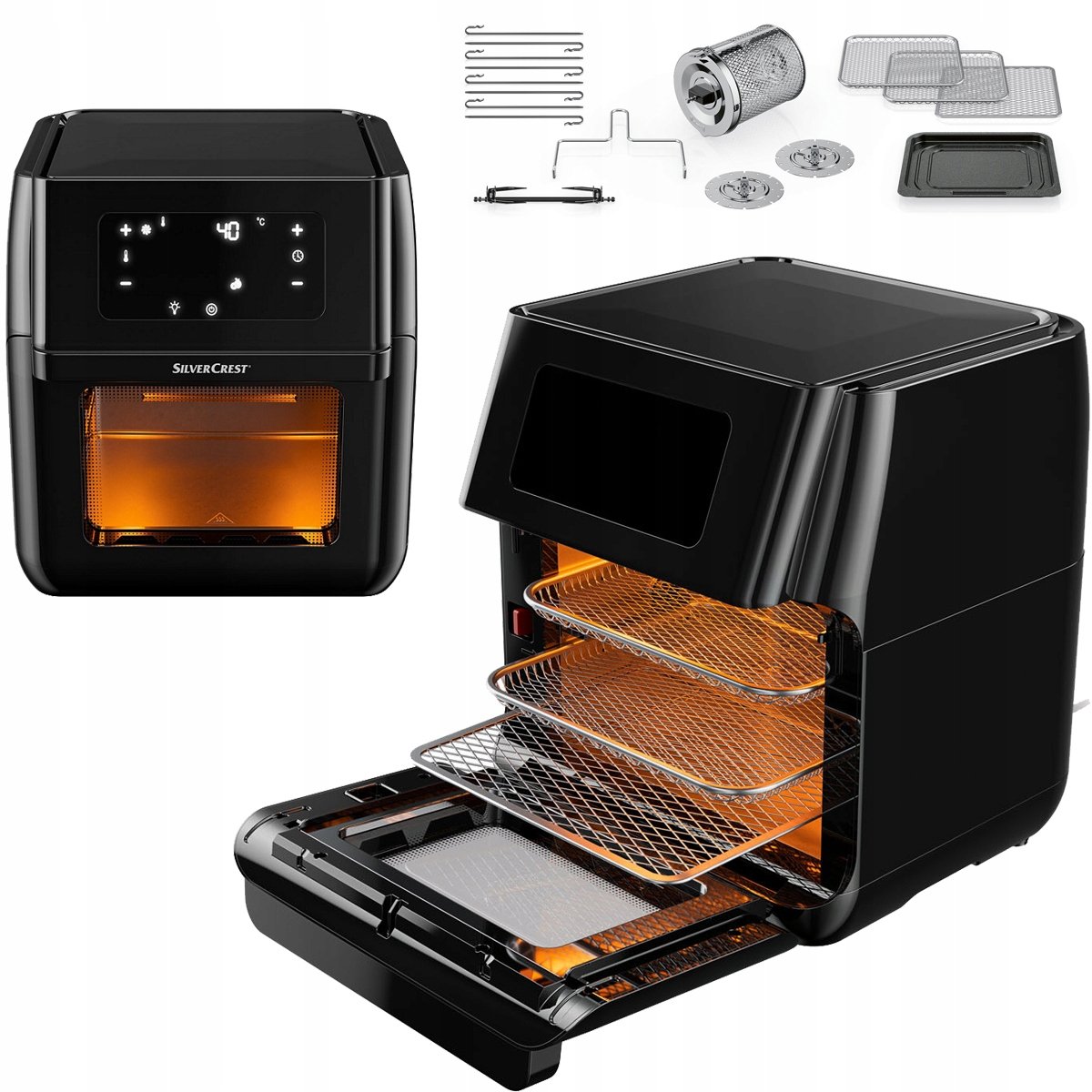 Silvercrest Frytownica frytkownica beztłuszczowa grill piekarnik airfryer