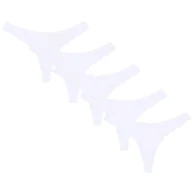 Komplety bielizny - 5X Białe, Bawełniane Stringi, Oeko-Tex L - miniaturka - grafika 1