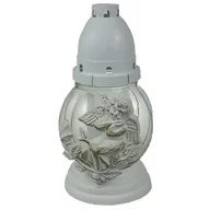 Lampiony i znicze - Znicz szklany Aniołek 21 cm CIECIERSKI - miniaturka - grafika 1