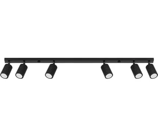 Sollux SL.1585 - Oświetlenie punktowe KARBON 6xGU10/10W/230V czarny - Lampy sufitowe - miniaturka - grafika 1