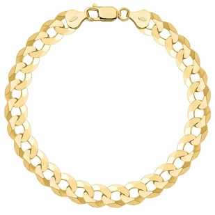 OPRAVA POZŁACANA SREBRNA BRANSOLETKA PANCERKA 925 585 - 8,5MM MĘSKA 20cm - Bransolety męskie - miniaturka - grafika 1