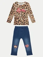 Bluzki damskie - Guess Komplet bluzka i spodnie A4BG07 J1313 Kolorowy Regular Fit - miniaturka - grafika 1