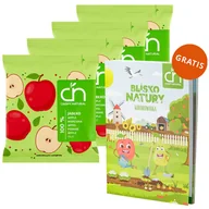 Chipsy - Zestaw Crispy Natural Chrup Jabłko, suszone chipsy z jabłka, 4 x 18 g + kolorowanka Blisko Natury gratis - miniaturka - grafika 1