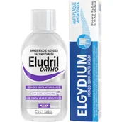 Pasty do zębów - Eludril Zestaw: Płukanka Ortho 500 ml + Pasta Anti-plaque 75 ml - miniaturka - grafika 1