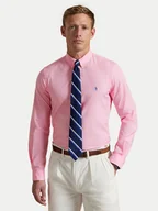 Koszule męskie - Polo Ralph Lauren Koszula 710929348003 Różowy Slim Fit - miniaturka - grafika 1