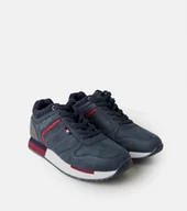 Sneakersy męskie - Sportowe buty męskie granatowe sneakersy Lee Cooper 27064 rozmiar 43 - miniaturka - grafika 1