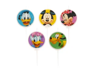Świeczki urodzinowe Mickey i przyjaciele - 3 cm - 5 szt. - Urodziny dziecka - miniaturka - grafika 1