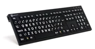 Klawiatury - Logickeyboard LargePrint klawiatura Uniwersalne USB ĄŽERTY Francuski Czarny LKB-LPWB-BJPU-FR - miniaturka - grafika 1