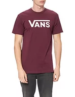 Koszulki męskie - Vans Klasyczna koszulka męska, Czerwony (Port Royale White K1o), XS - miniaturka - grafika 1