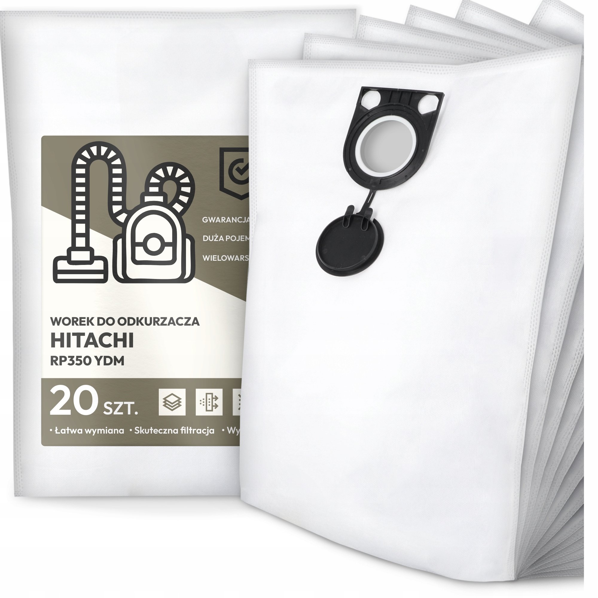 20x Worek do Odkurzacza RP350 Ydm Syntetyczny Pojemny Mocny Duży G9