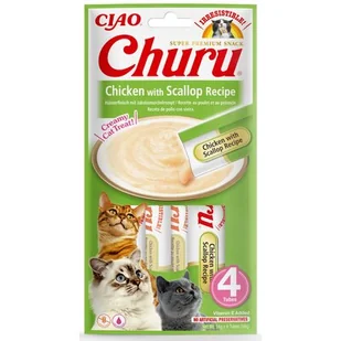 Inaba Inaba Ciao Churu Przysmak dla Kota w Kremie : Smak - Kurczak z przegrzebkiem 4x14g - Przysmaki dla kotów - miniaturka - grafika 1