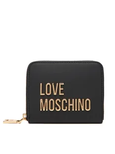 LOVE MOSCHINO Mały Portfel Damski JC5613PP1NKD0000 Czarny - Portfele - miniaturka - grafika 1