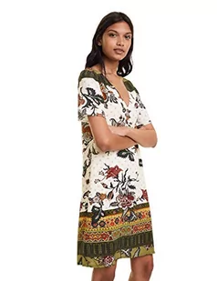 Desigual Sukienka damska Hilier, zielony (Verde Jack 4074), 36 - Sukienki - miniaturka - grafika 1