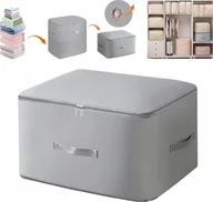 Akcesoria podróżnicze - Składany Organizer Samokompresujący Pudełko na Ubrania 50x40x34 cm - miniaturka - grafika 1