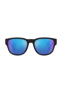 Okulary przeciwsłoneczne - Armani Exchange okulary przeciwsłoneczne męskie kolor czarny - grafika 1