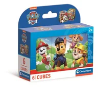 Układanki dla dzieci - Clementoni, Klocki Sześcienne, Paw Patrol, 6 el. - miniaturka - grafika 1
