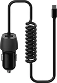 Ładowarki samochodowe - PLATINET CAR CHARGER ŁADOWARKA SAMOCHODOWA SPIRAL 3.4A USBA + MICRO USB CABLE KABEL [45485] - miniaturka - grafika 1