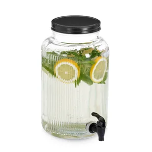 Szklany słoik z kranikiem KITCHEN ESSENTIALS, 3900 ml - Pojemniki kuchenne - miniaturka - grafika 1