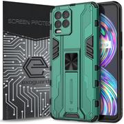 Etui i futerały do telefonów - ETUI EXOGUARD SUPERSONIC + SZKŁO - REALME 8 / 8 PRO  - PANCERNE CASE OBUDOWA FUTERAŁ - miniaturka - grafika 1