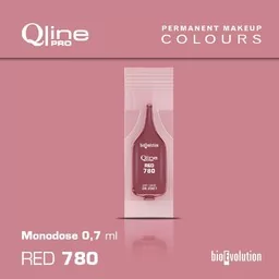 Jednorazowy pigment do makijażu permanentnego ust Bioevolution Red 780 Qline Pro 0,7ml monodose - Pozostałe akcesoria kosmetyczne - miniaturka - grafika 1