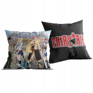 Poduszka anime Fairy Tail 40x40 - dekoracyjna, dwustronna, dla fana - Kołdry i poduszki dla dzieci - miniaturka - grafika 1