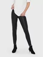 Spodnie damskie - ONLY Legginsy Cool Coated 15187844 Czarny Extra Slim Fit - miniaturka - grafika 1