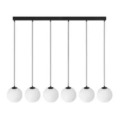 Lampy sufitowe - Martin lampa wisząca 6-punktowa czarna 4912 - miniaturka - grafika 1