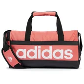 Torby męskie - Torba adidas Essentials Linear Duffel Bag Extra Small IR9826 - czerwona - miniaturka - grafika 1