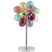 Lampy stojące - Lampa stołowa BALOON, chrom + kolorowe szkło - miniaturka - grafika 1