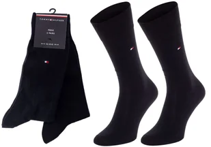 TOMMY HILFIGER SKARPETY SKARPETKI 2 PARY BLACK 371111 200 - Rozmiar: 47-49 - Skarpetki męskie - miniaturka - grafika 1