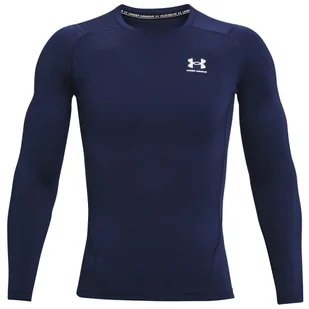 Męska koszulka Under Armour HG Armour Comp LS Rozmiar: XXL / Kolor: ciemnoniebieski - Koszulki sportowe męskie - miniaturka - grafika 1