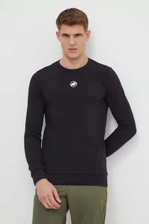 Bluzy męskie - Mammut bluza dresowa Core ML kolor czarny gładka - grafika 1